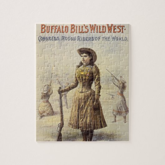  Miss Annie Oakley, Western meisje Legpuzzel (Verticaal)