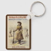  Miss Annie Oakley, Western meisje Sleutelhanger (Achterkant)