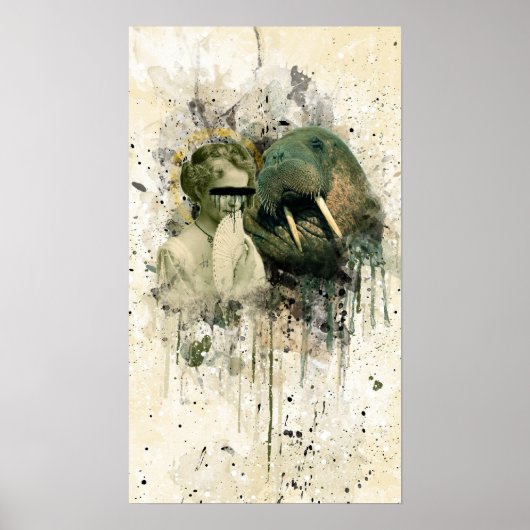 Miss Anonymous en Reverend Walrus Poster (Voorkant)