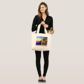 Miss April Grote Tote Bag (Voorkant (model))