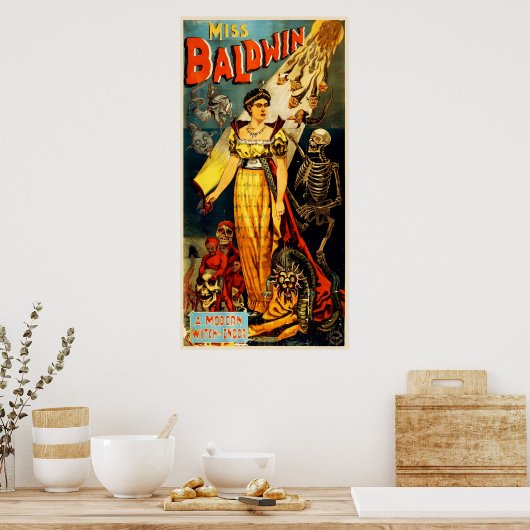 Miss Baldwin Magic Poster (Keuken)