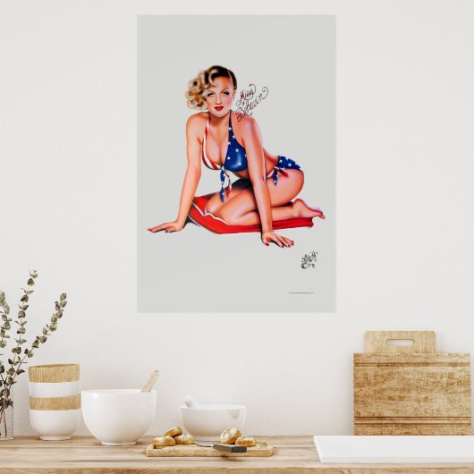 Miss Behavin' par Elizabeth Austin Poster (Cuisine)