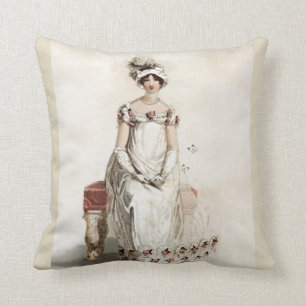 "Miss Bennet" Jane Austen Geïnspireerd, boekliefh Kussen