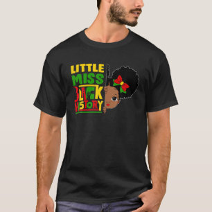 Miss Black History Peekapoo Girl Queen Afri T-shirt