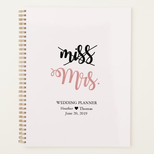 Miss Bridal Wedding Daily Planner (Voorkant)