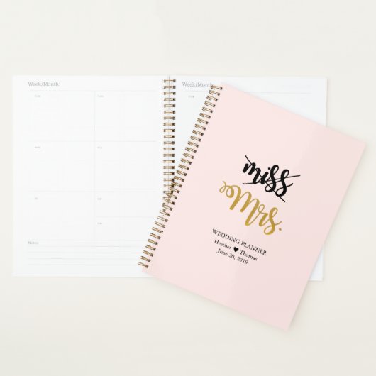 Miss Bridal Wedding Daily Planner (Display)