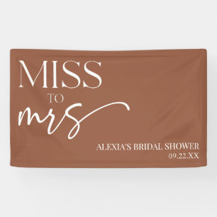 Miss Brown Bohemian Vrijgezellenfeest Spandoek