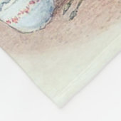 Miss Bunny Drink Tea Fleece Deken (Hoek)