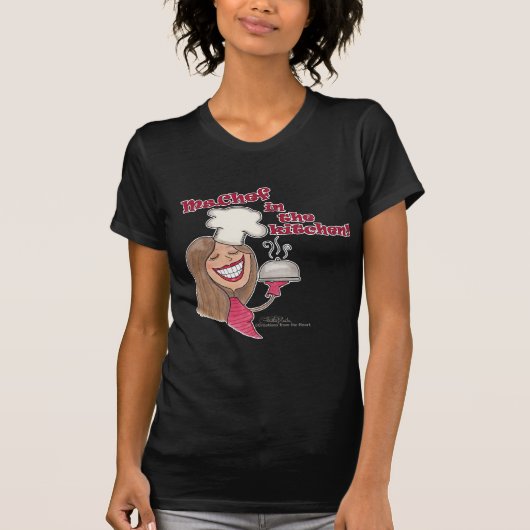 Miss Chef in de keuken T-shirt (Voorkant)