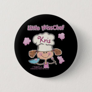 Miss Chef Personaliseren Ronde Button 5,7 Cm