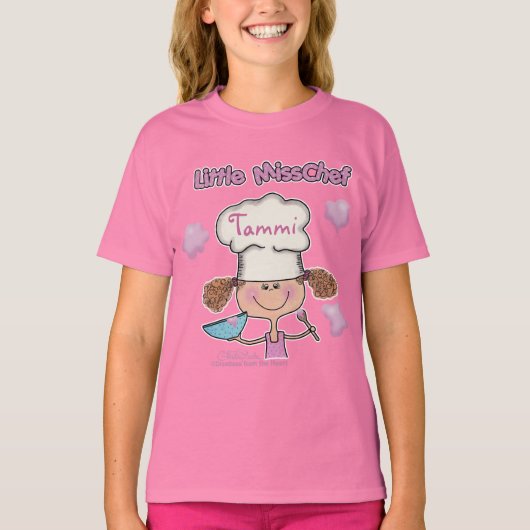 Miss Chef Personaliseren T-shirt (Voorkant)