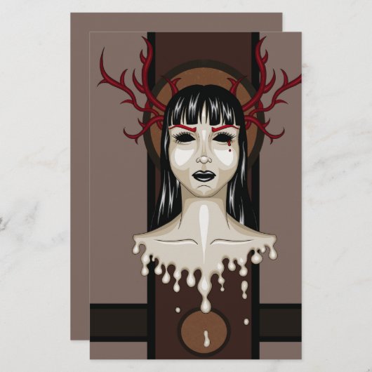 Miss D. Briefpapier (Voorkant / Achterkant)