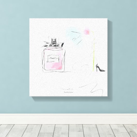 Miss Dior Addict Canvas Afdruk (Insitu (Houten vloer))