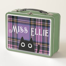Miss Ellie en Cat Paars Pset/Green Lunchbox