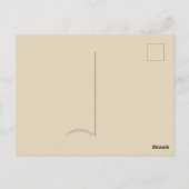 Miss Extravagance Herfst Mode Owl Briefkaart (Achterkant)