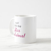 Miss Fabulous Quote Modern Cute Coffee Mok (Voorkant links)