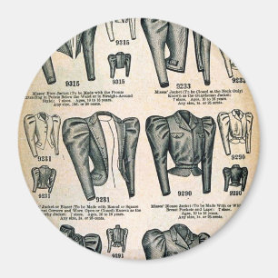 Miss' Fietsjassen - 1897 Advertentie Magneet