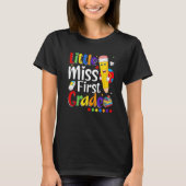 Miss First Grade terug naar school 1ste graad T-shirt (Voorkant)