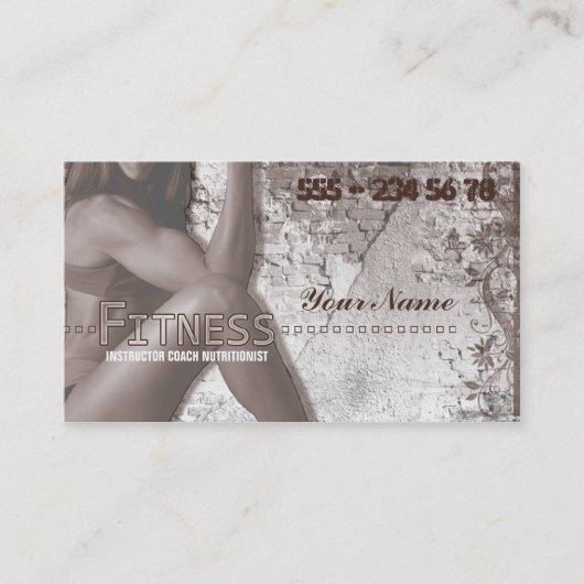 Miss Fitness III - Visitekaartje (Voorkant)