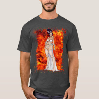 Miss Frankenstein Horror Monster Vampire Halloween T-shirt