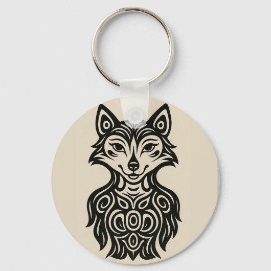 Miss Furry Button Sleutelhanger (Voorkant)