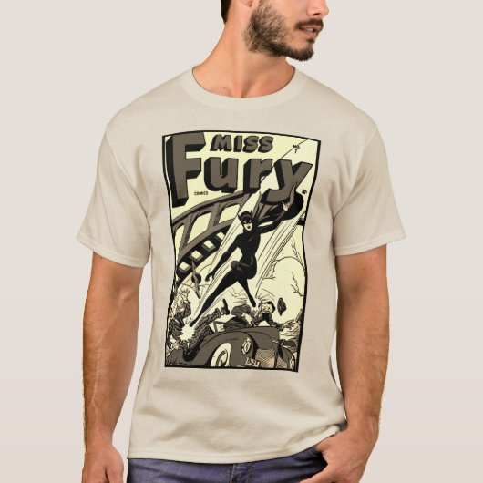 Miss Fury Comics T-Shirt (Voorkant)