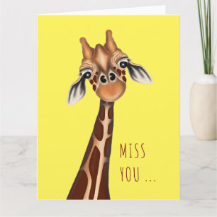 Miss. Giraffe Wenskaart Kaart