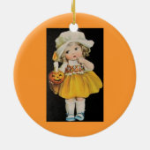  Miss Halloween Keramisch Ornament (Achterkant)