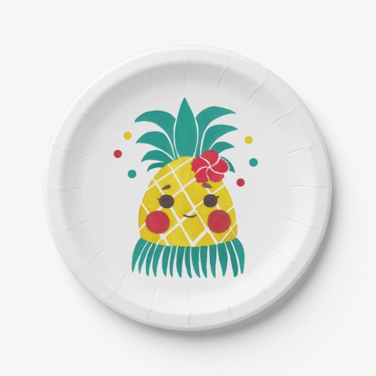 Miss Hawaiian Pineapple Papieren Bordje (Voorkant)