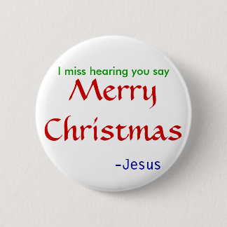 Miss hear Merry Kerstmis Ronde Button 5,7 Cm