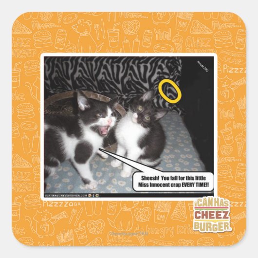 Miss Innocent Vierkante Sticker (Voorkant)