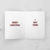 ***MISS JE*** MET KERSTMIS KAART (Binnen)