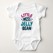 Miss Jelly Bean Easter Snoep Nickname Romper (Voorkant)