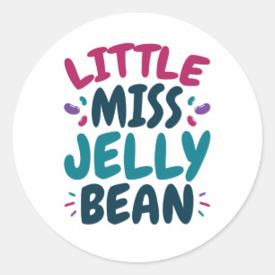 Miss Jelly Bean Easter Snoep Nickname Ronde Sticker