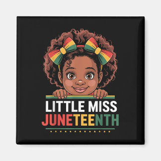 Miss Juneteenth Vrijheid Zwarte Amerikaanse Afrika Magneet
