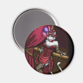 Miss Kitty Round Magnet (Recto/Verso)
