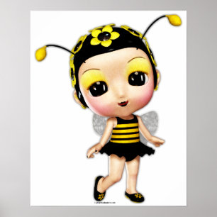 Miss Lady Bumblebee Poster