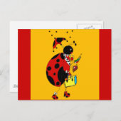 Miss Ladybug Briefkaart (Voorkant / Achterkant)