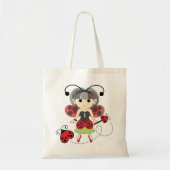 Miss Ladybug Lady Bug Fairy Cute Canvas tas (Voorkant)