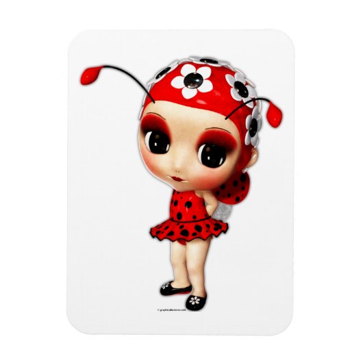 Miss Ladybug Magneet (Verticaal)