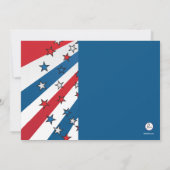 Miss Liberty Patriottische Uitnodiging (Achterkant)