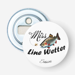 Miss Line Wetter Regenboogforel Button Flesopener