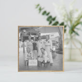 "Miss Lube Rack" Flat Note Kaart (Staand voorkant)