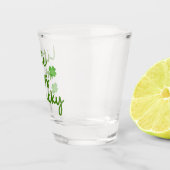 Miss Lucky St Patrick's Day Green Shot Glas (Rechts)