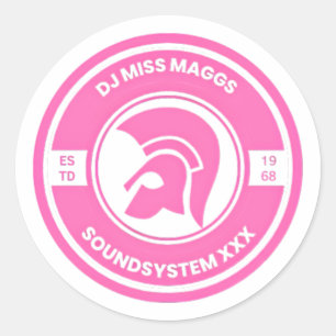 Miss Maggs Ronde Sticker