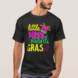 Miss Mardi Gras Carnival Party Cute Girls W T-shirt