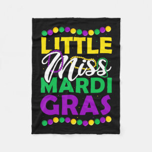 Miss Mardi Gras Kinder Carnavalskleding Fleece Deken
