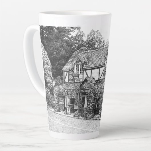 'Miss Marple's Tea Room' - Latte Mug (Angle gauche)