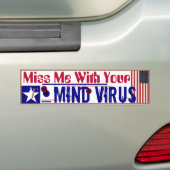 Miss me met uw muizenvirus bumpersticker (Op auto)