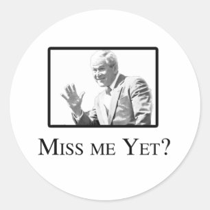 MISS ME NOG? RONDE STICKER